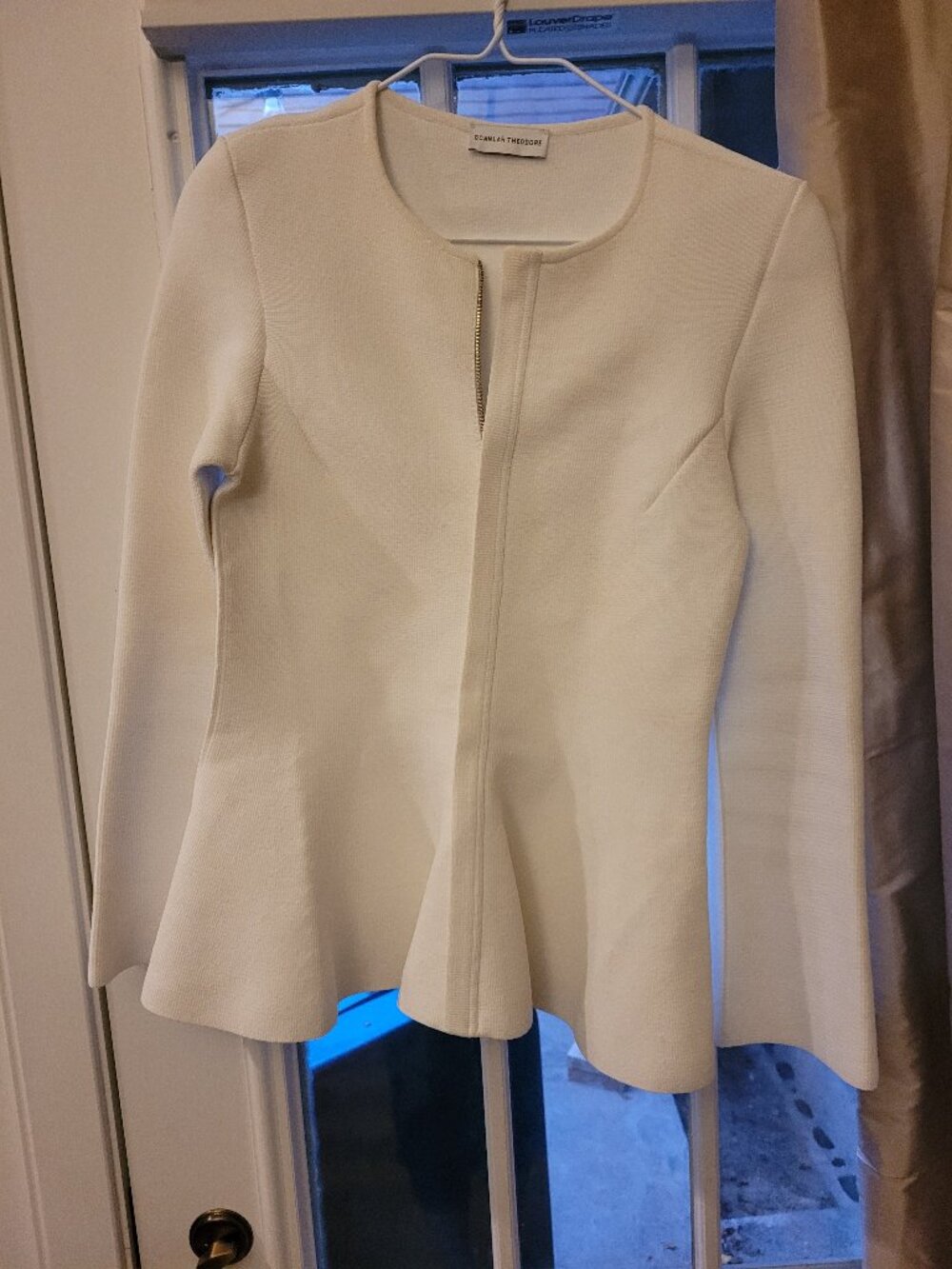 Scanlon Theodore white knit top sz S